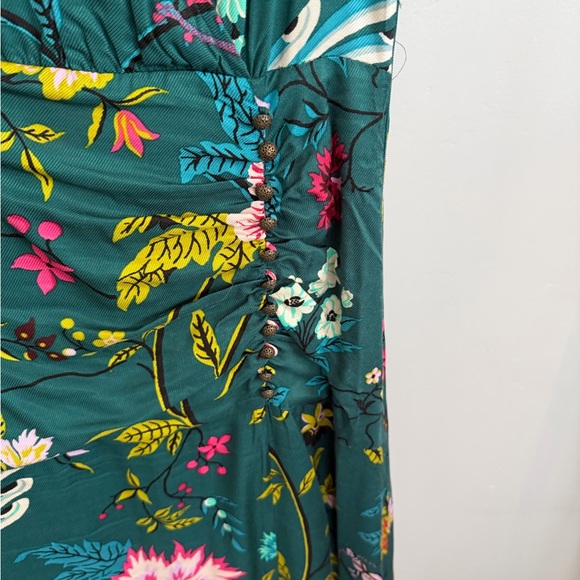 ANTHROPOLOGIE Maeve Floral Green Dress - Picture 3 of 3